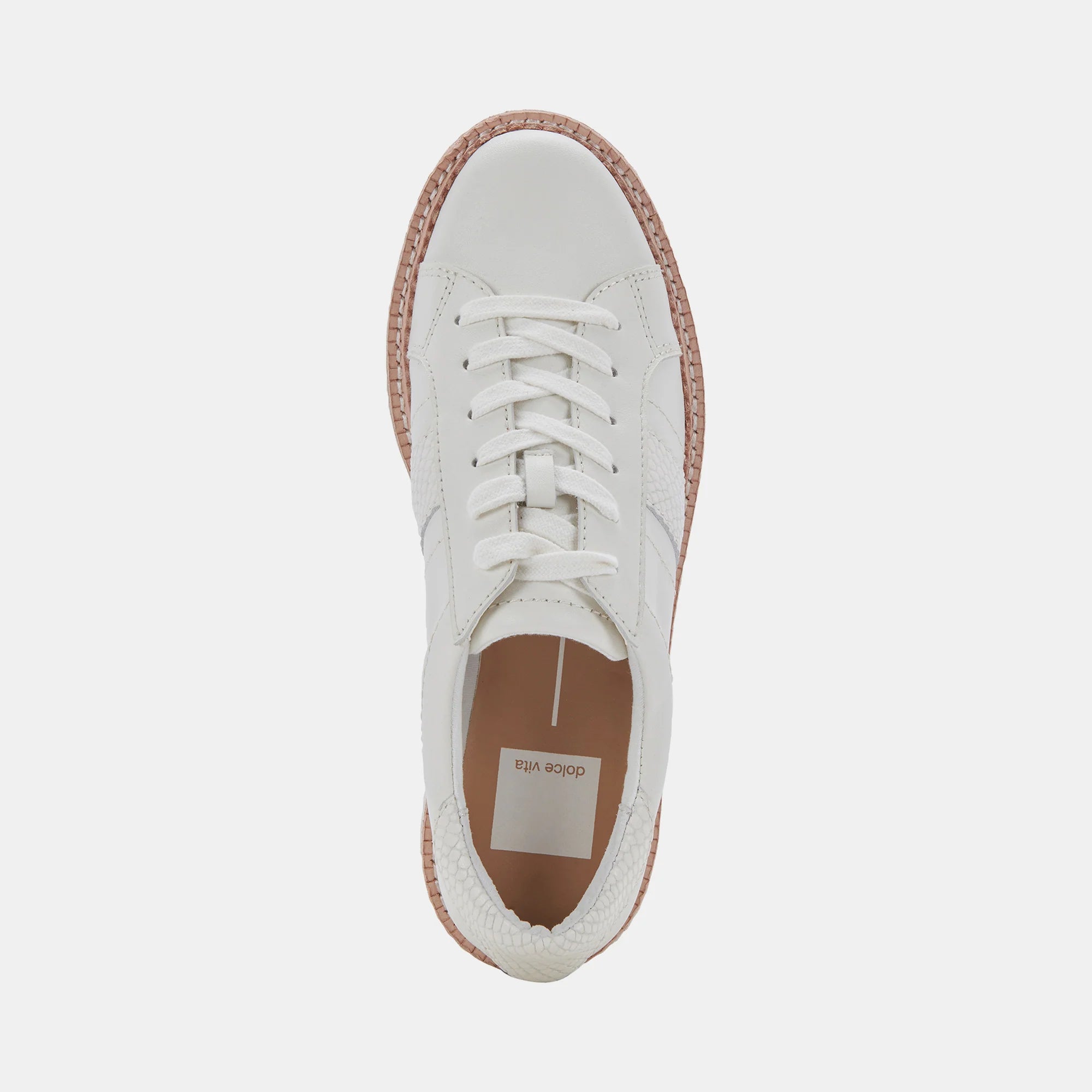 Tiger Sneakers - White Leather by Dolce Vita — view 6