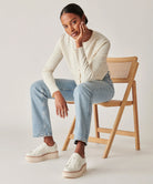 Tiger Sneakers - White Leather by Dolce Vita — view 4