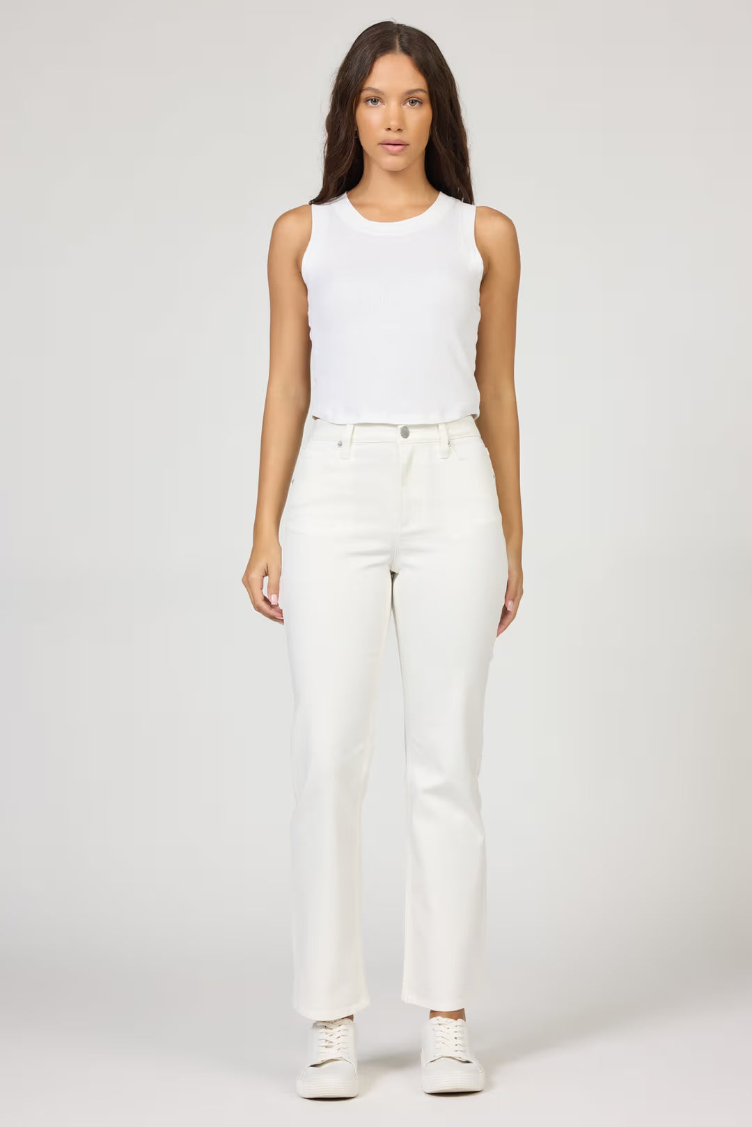 Anika Straight Leg Jean - White by Dear John — view 3