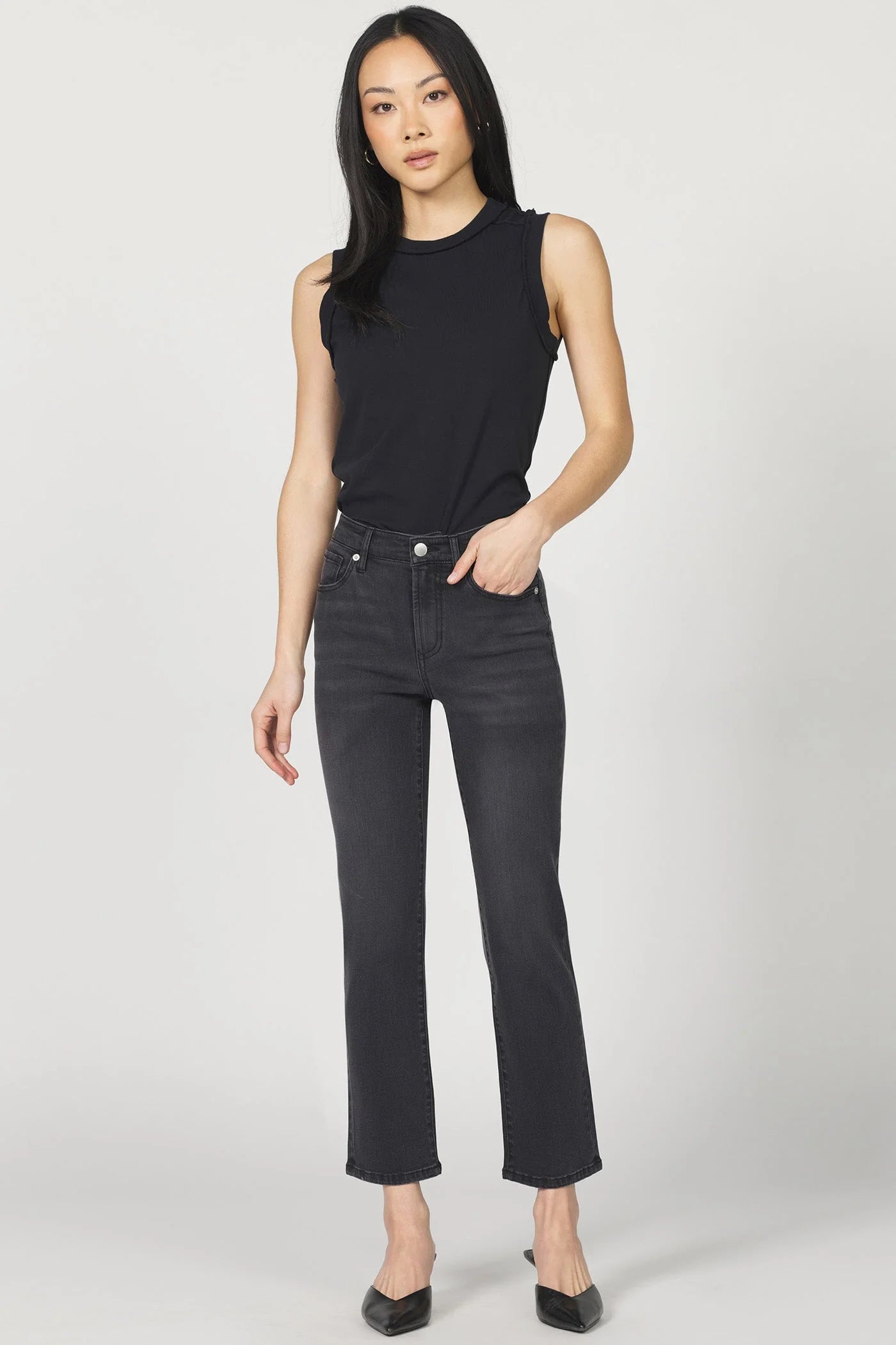 Anika Straight Leg Mid Rise - Jet Set by Dear John | 25 South Boutiques