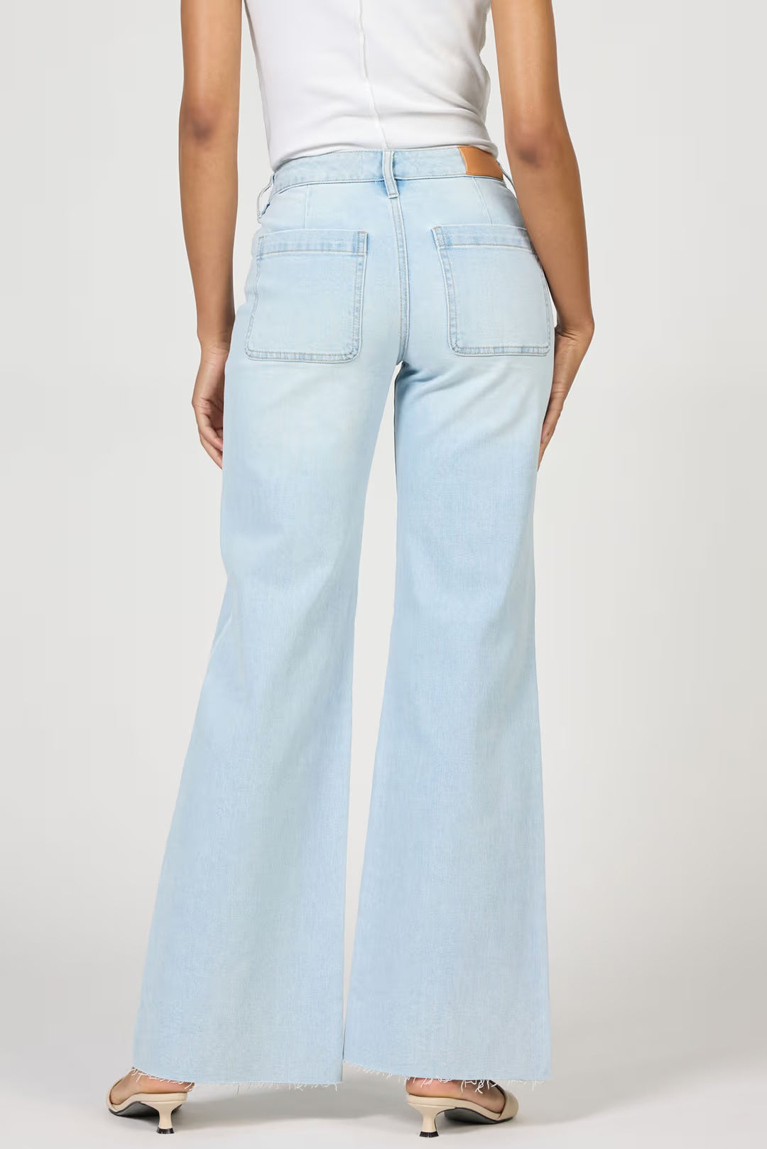 Micah Mid Rise Wide Leg Jean - Misty Cloud by Dear John — view 4
