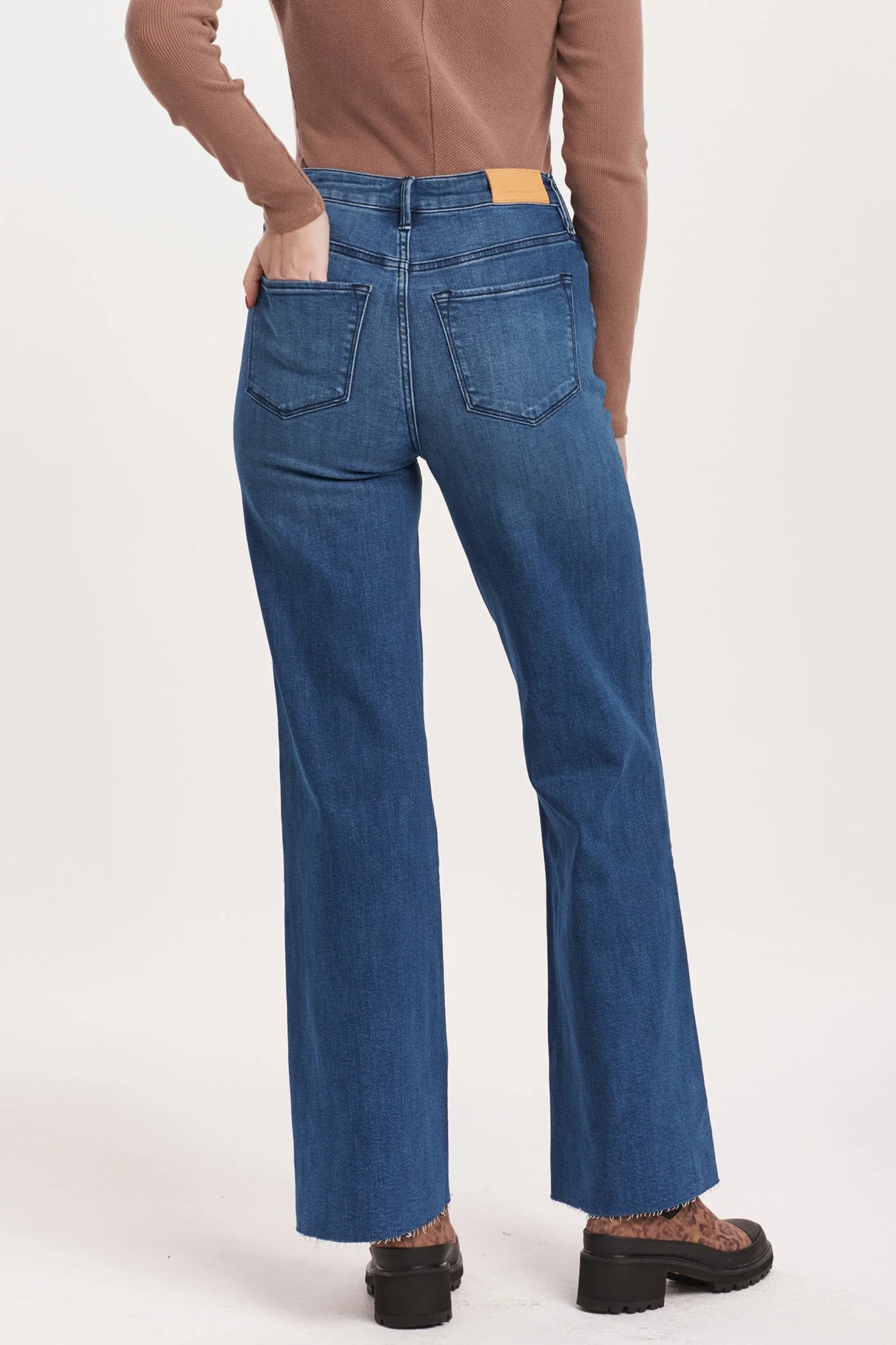 Fiona High Rise Wide Leg Jean - Violet Blue by Dear John — view 3