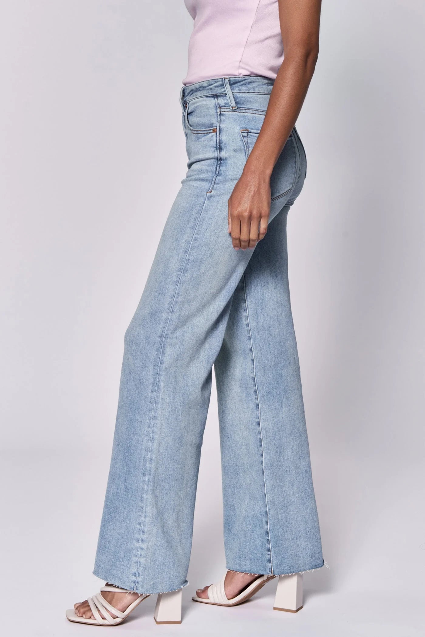 Fiona High Rise Cut Off Hem Jean - Montilla by Dear John — view 3