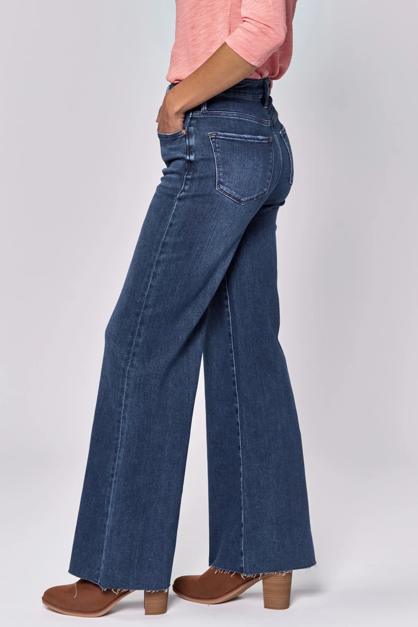 Fiona High Rise Cut Off Hem Jean - Star Demand by Dear John — view 3