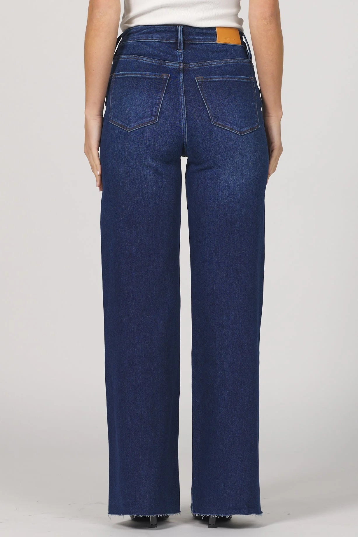 Fiona Wide Leg High Rise Jean - Dark Knight by Dear John — view 4