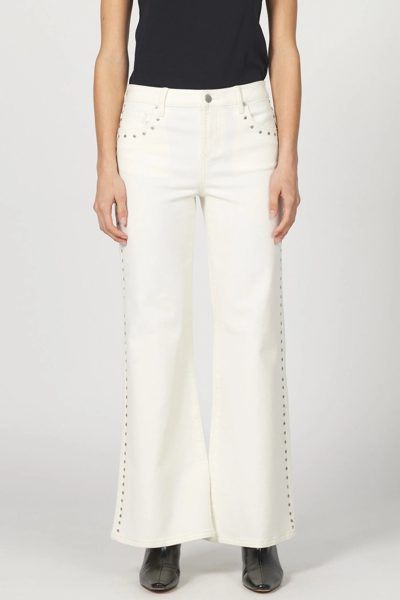 Micah Wide Leg Mid Rise - Wheat by Dear John — alternate view