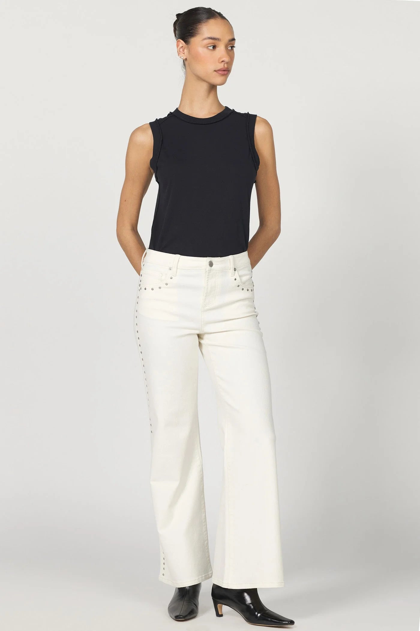 Micah Wide Leg Mid Rise - Wheat by Dear John | 25 South Boutiques