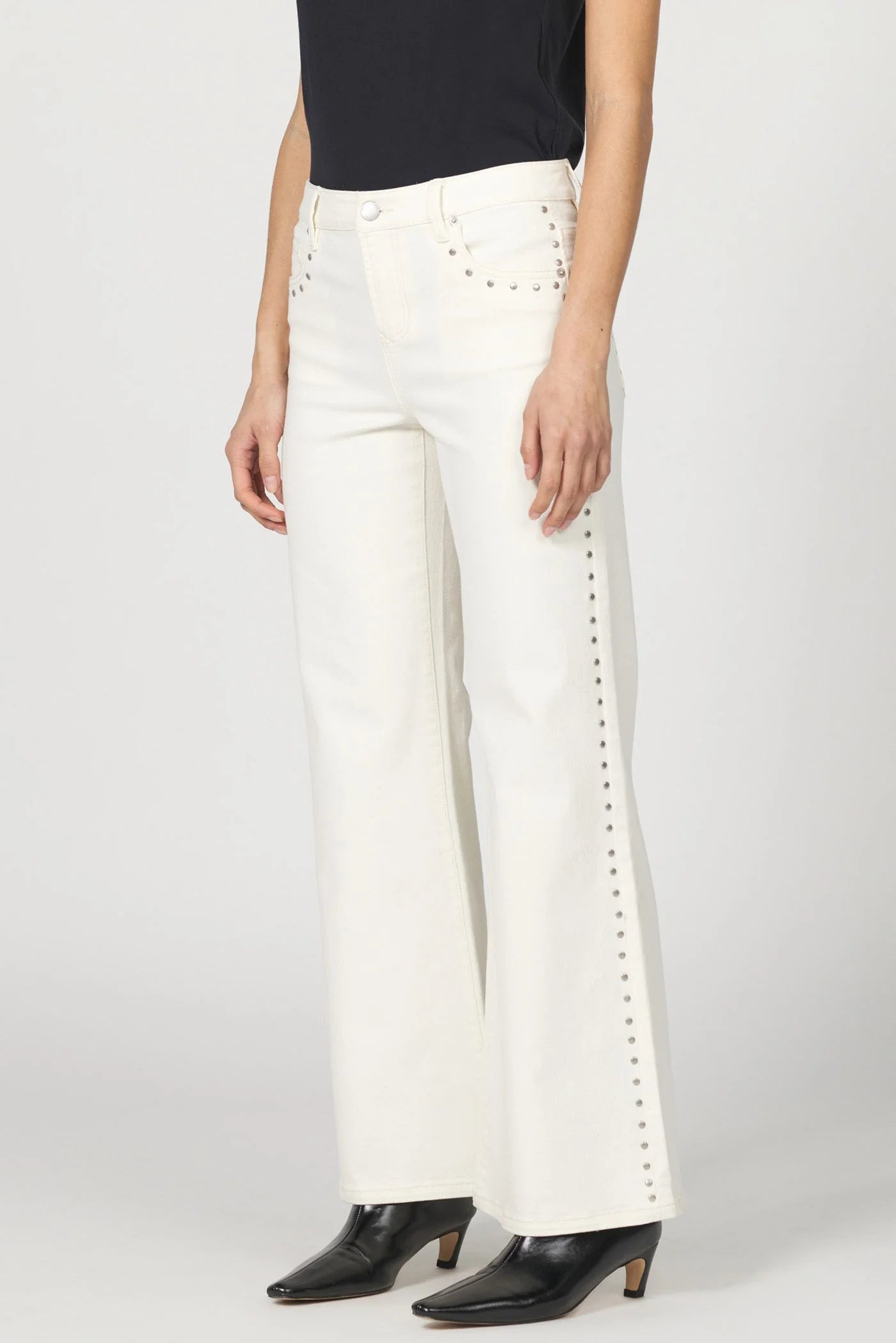 Micah Wide Leg Mid Rise - Wheat by Dear John — view 3