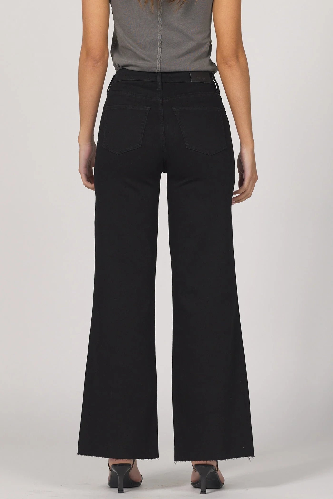 Fiona Wide Leg Jean - Black Arrow by Dear John — view 4
