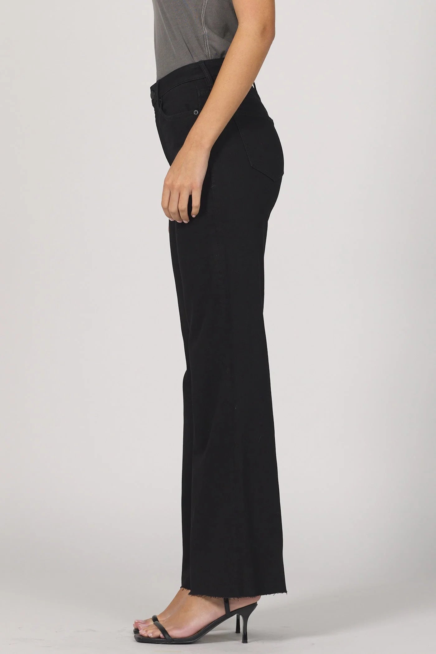 Fiona Wide Leg Jean - Black Arrow by Dear John — view 3