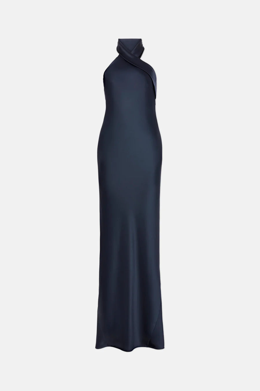 Satin Pandora Dress - Midnight by Galvan London — view 5