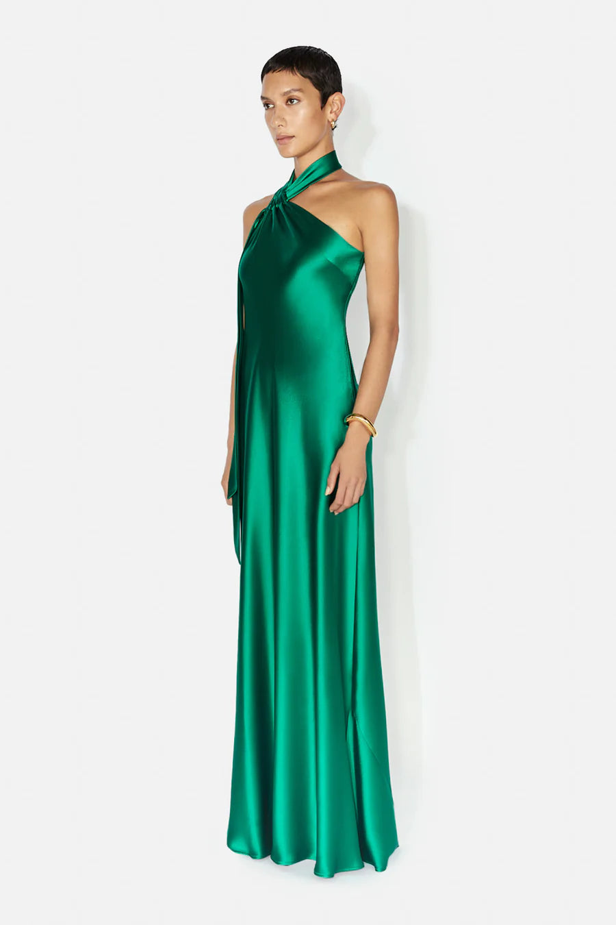 Ushuaia Dress - Emerald by Galvan London — view 3