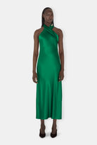 Cropped Pandora Dress - Emerald by Galvan London | 25 South Boutiques