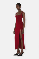 Freya Dress - Rouge Piaf by Galvan London — view 3