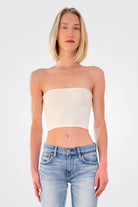 Viscose Knit Top - Cream White by Isabel Benenato | 25 South Boutiques