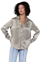 Galina Button Up Long Sleeve - Vetiver by Dear John | 25 South Boutiques