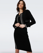Eartha Skirt - Black Stud by Diane Von Furstenberg DVF — alternate view