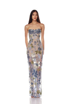 Dahlia Maxi Dress - Baby Blue Multi by Bronx And Banco | 25 South Boutiques