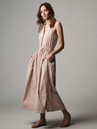 Stella Dress - Blush Stripe by Hevron | 25 South Boutiques