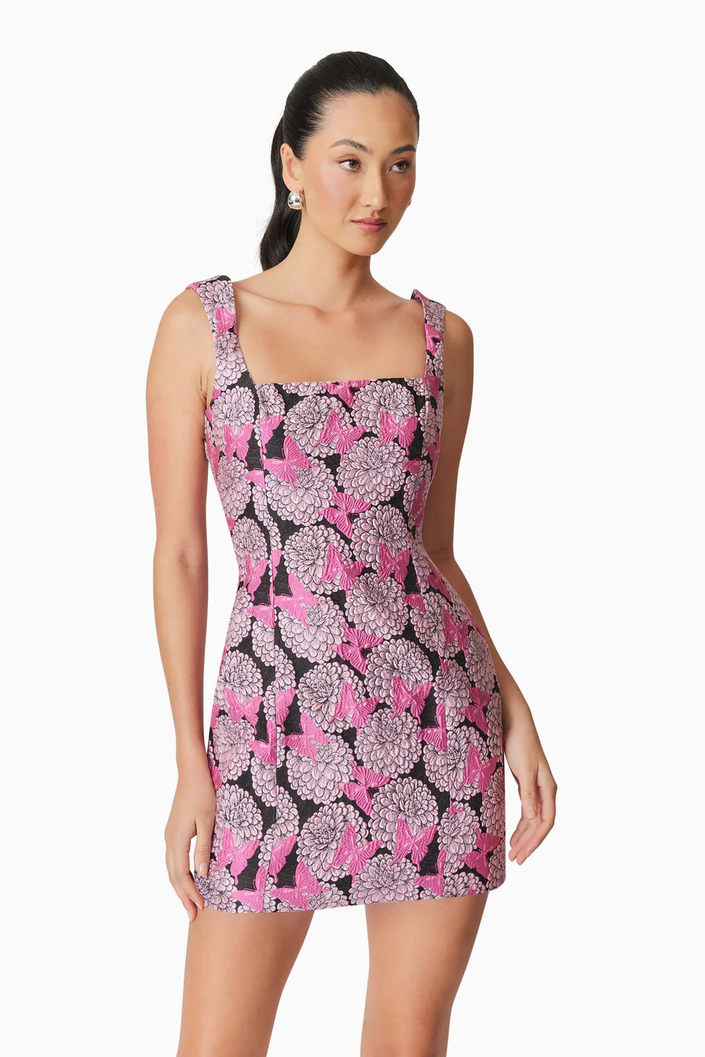 Aimee Floral Mini Dress - Pink by Elliatt — alternate view
