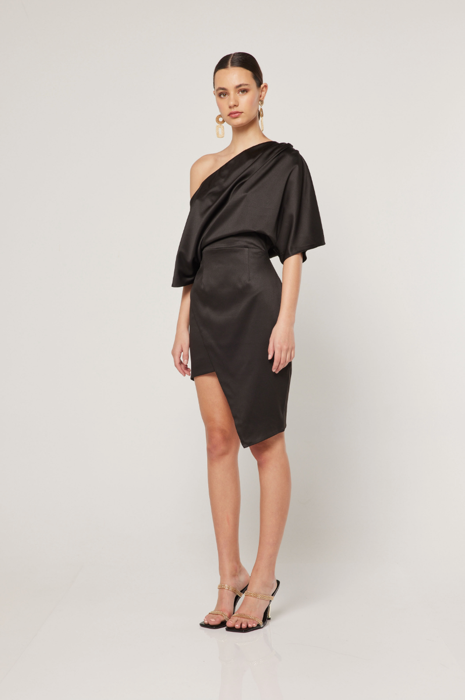Grecian Dress - Black by Elliatt — view 3