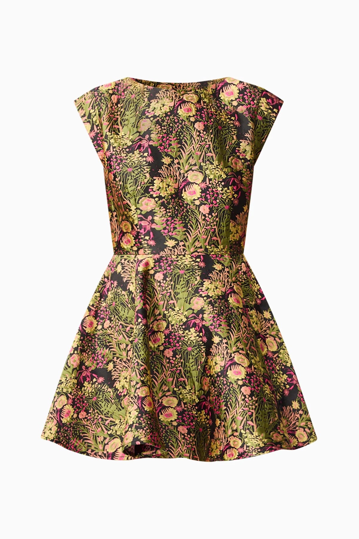 Cindy A-Line Mini Dress - Black Floral by Elliatt — view 7