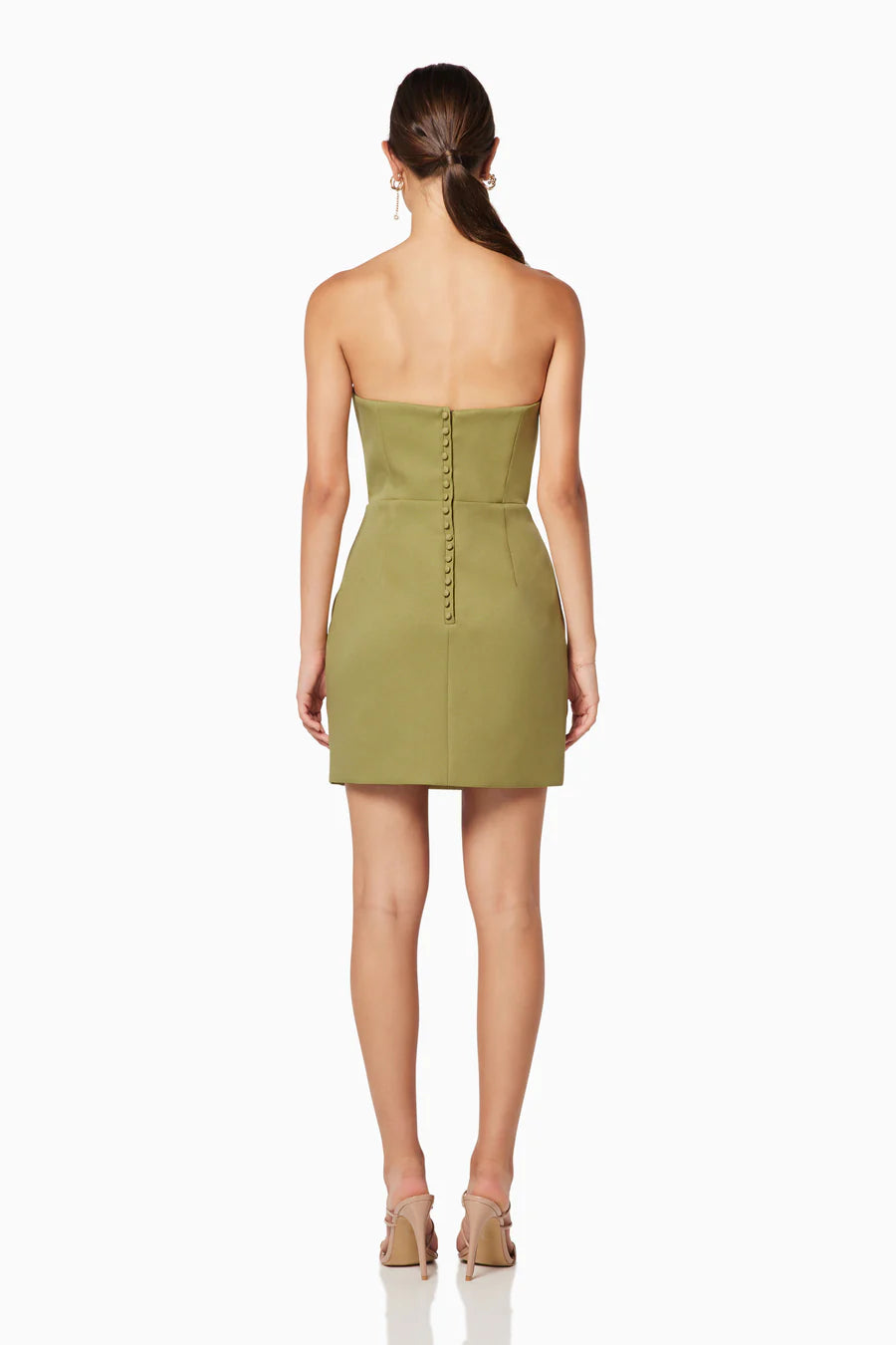 Veida Mini Dress - Olive by Elliatt — view 5