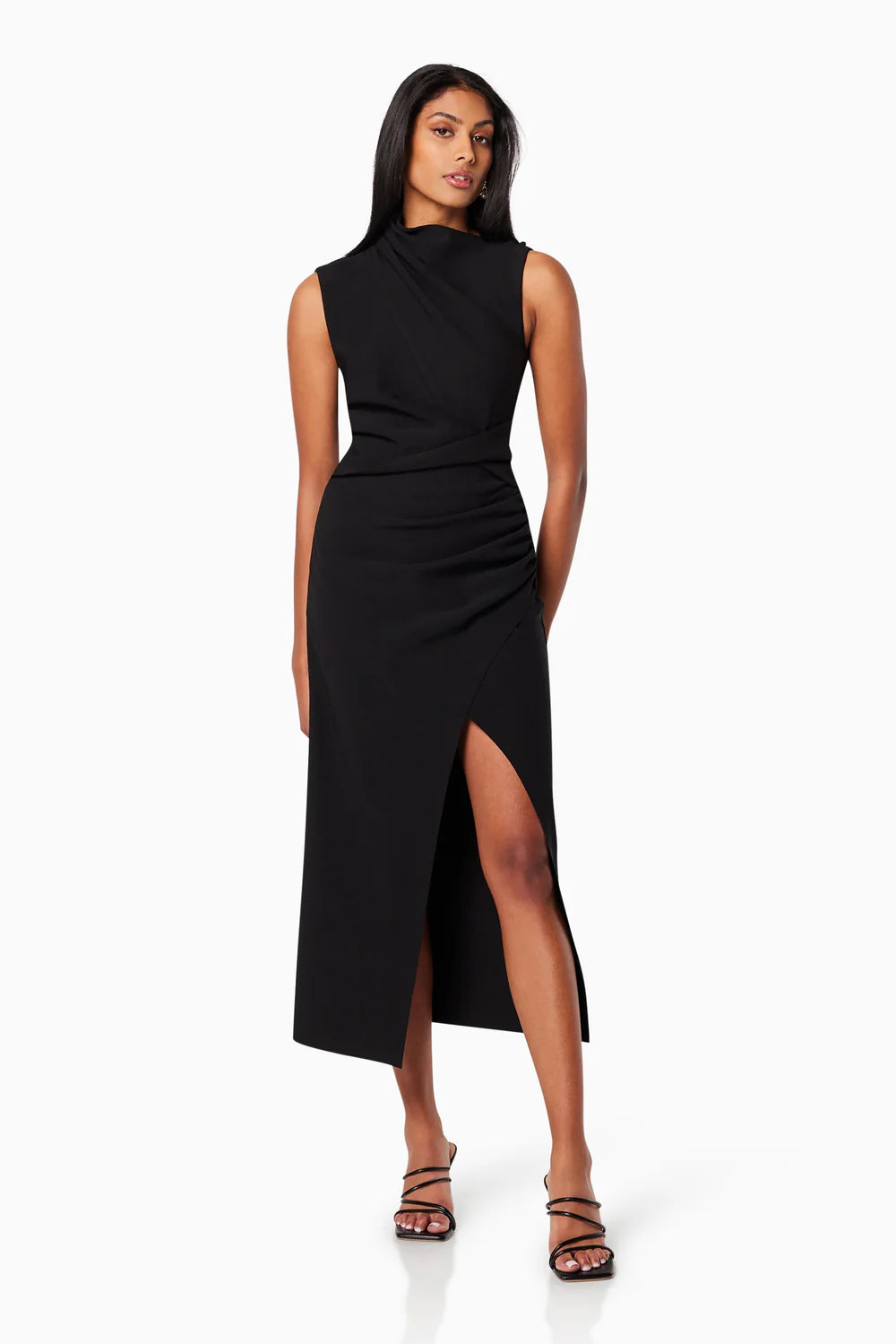 Genoa Fitted Midi Dress - Black by Elliatt | 25 South Boutiques