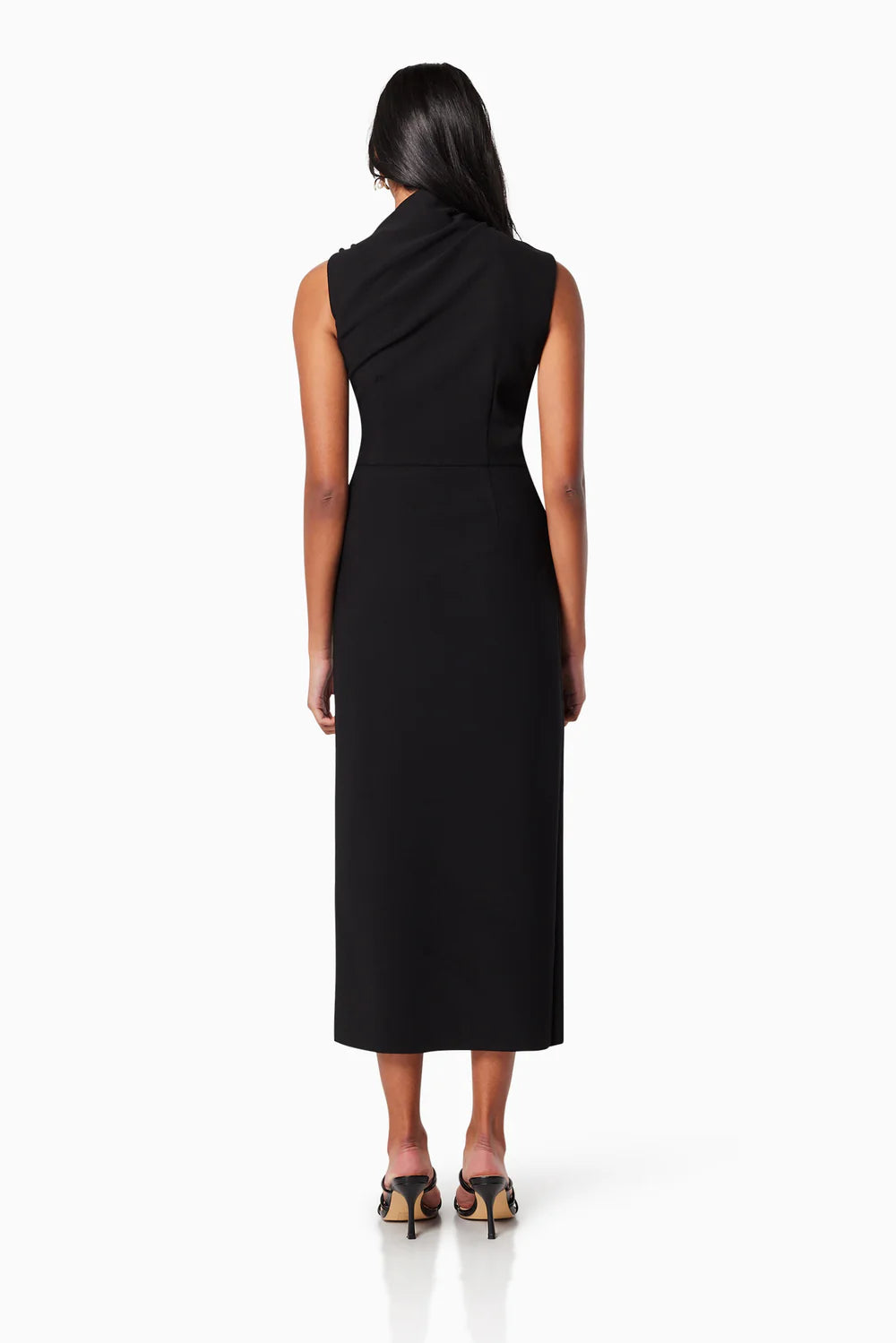 Genoa Fitted Midi Dress - Black by Elliatt — view 3