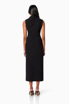Genoa Fitted Midi Dress - Black by Elliatt — view 3