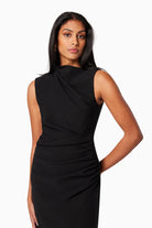 Genoa Fitted Midi Dress - Black by Elliatt — alternate view