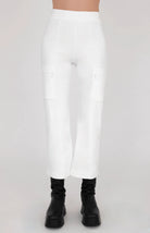 Vista Tech Stretch Flare Legging - White by Elaine Kim — view 3