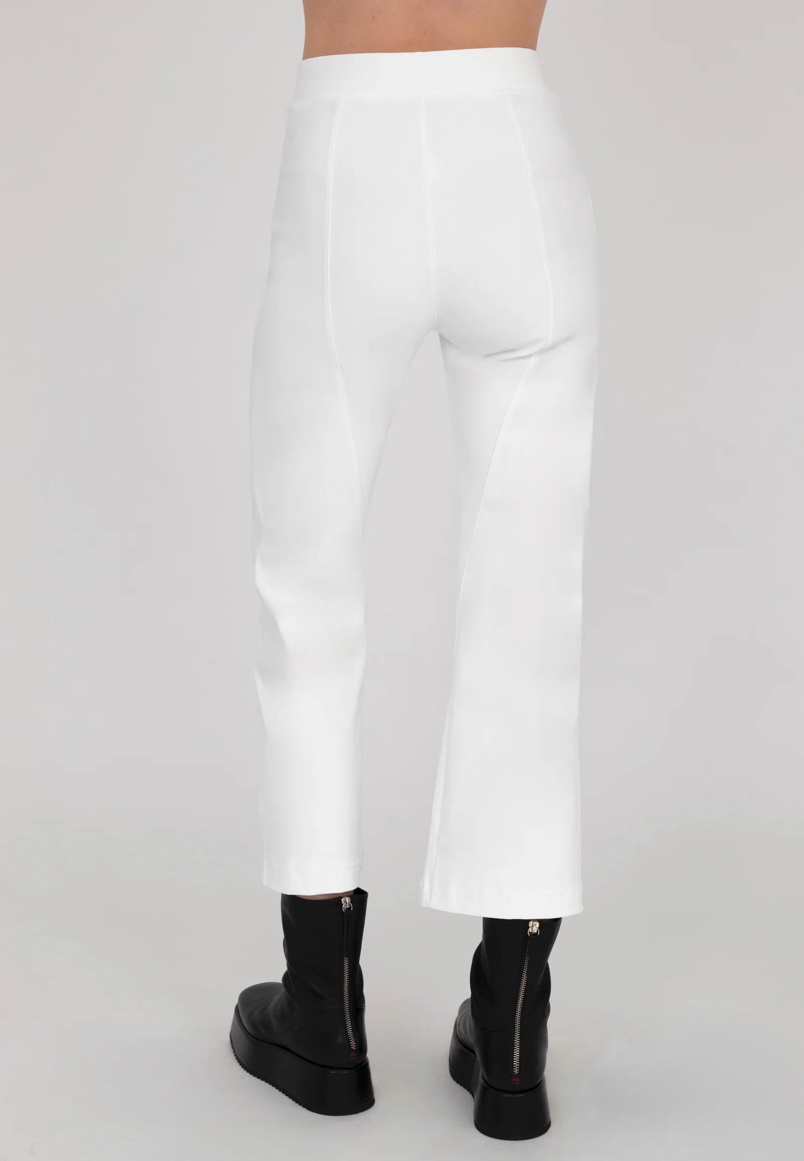 Vista Tech Stretch Flare Legging - White by Elaine Kim — view 4