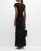 Ellie Burnout Maxi Dress - Black by Johnny Was — alternate view