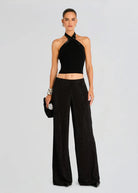 Hasna Hotfix Pant - Black by Retrofête | 25 South Boutiques