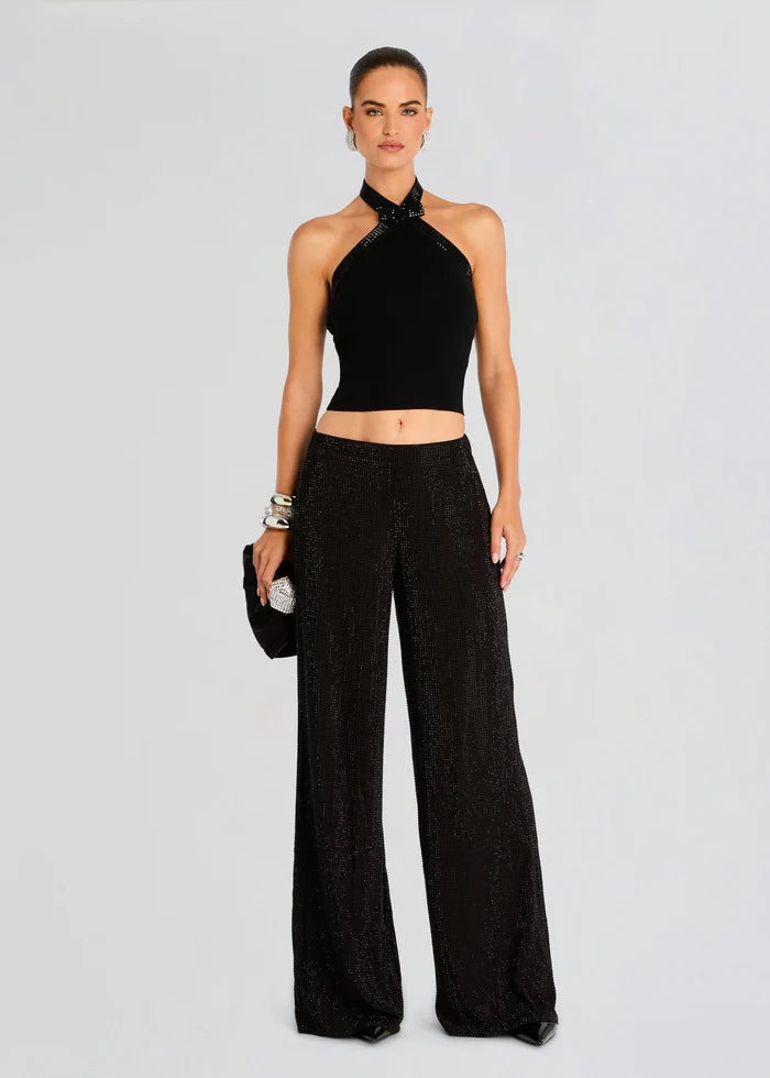 Hasna Hotfix Pant - Black by Retrofête | 25 South Boutiques