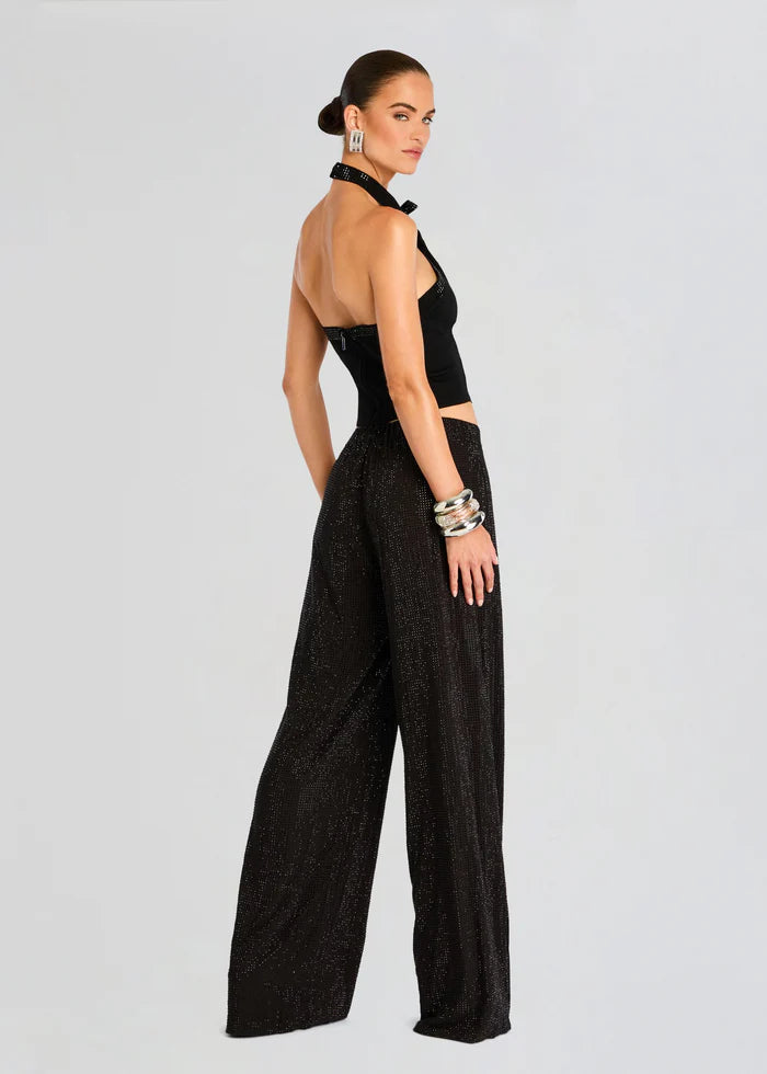 Hasna Hotfix Pant - Black by Retrofête — view 3