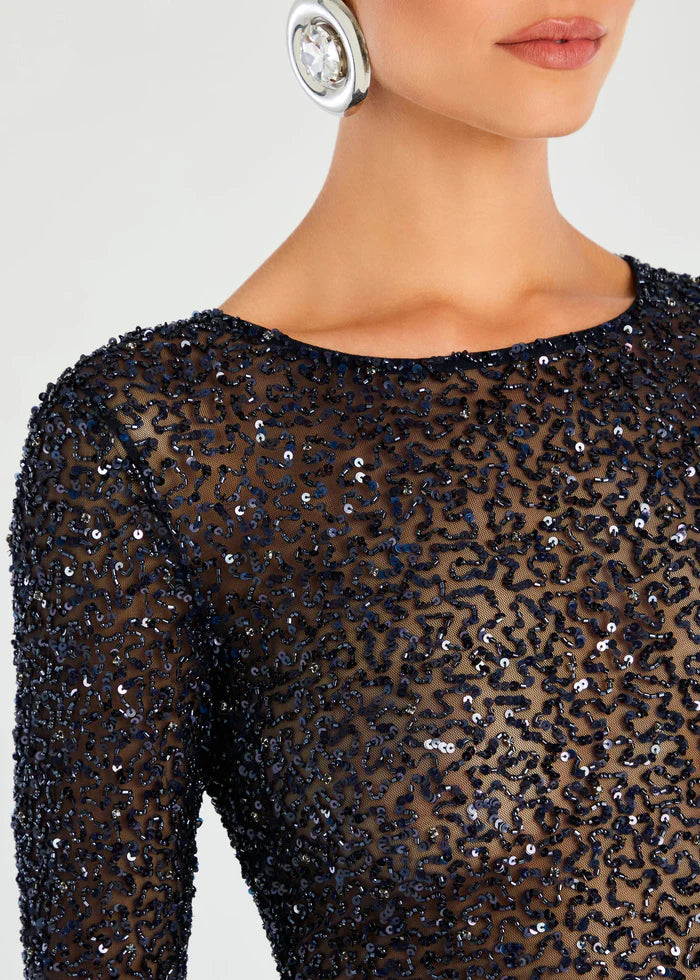 Torrey Sequin Top - Night Sky by Retrofête — alternate view