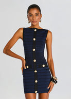 Erin Dress - Navy Black by Retrofête — alternate view