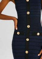 Erin Dress - Navy Black by Retrofête — view 3