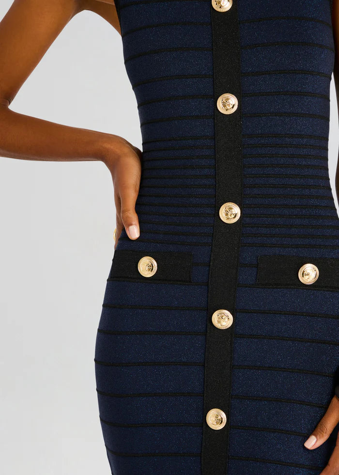 Erin Dress - Navy Black by Retrofête — view 3