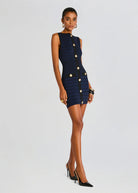 Erin Dress - Navy Black by Retrofête — view 4