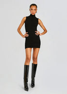 Julissa Cable Knit MIni Dress - Black by SER.O.YA | 25 South Boutiques