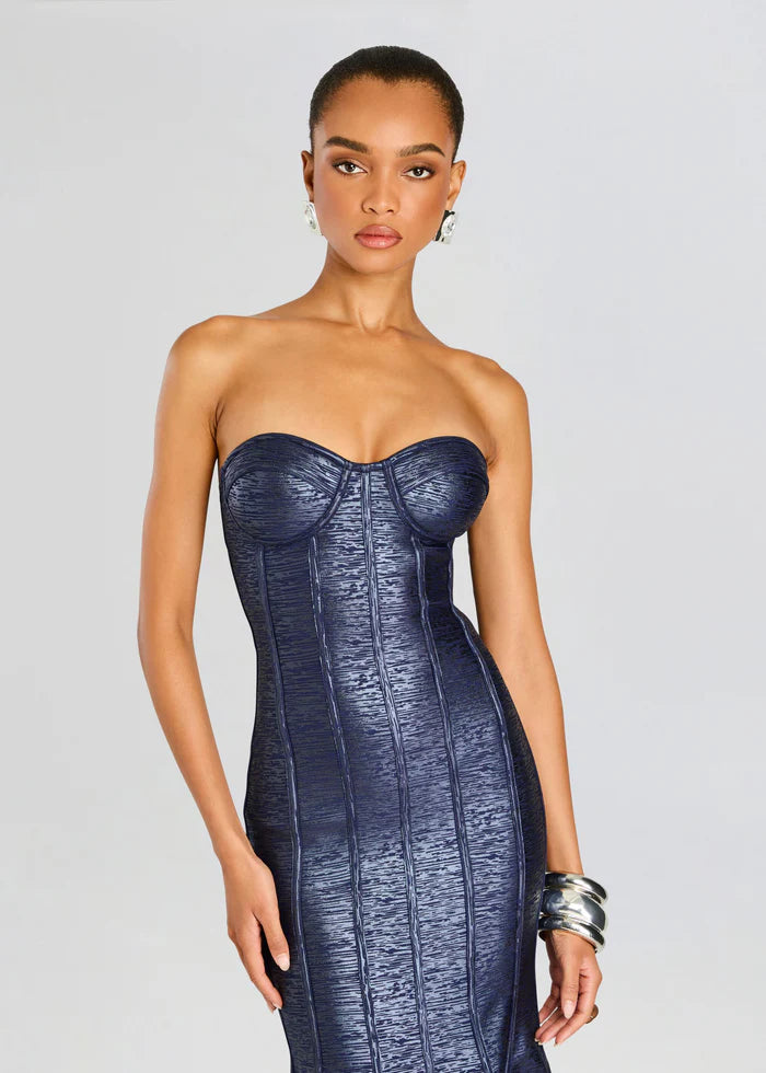 Verity Knit Dress - Navy by Retrofête — alternate view