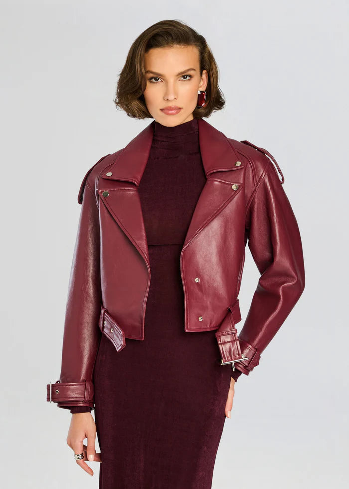 Einsley Leather Jacket - Port by Retrofête | 25 South Boutiques