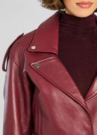 Einsley Leather Jacket - Port by Retrofête — alternate view