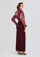Einsley Leather Jacket - Port by Retrofête — view 4
