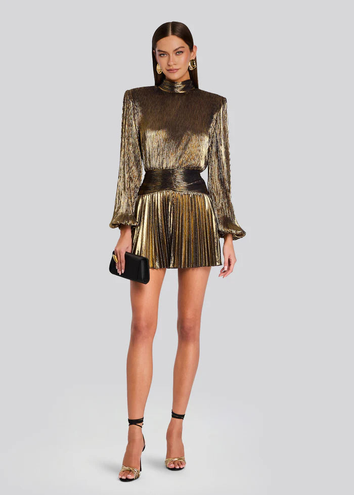 Freja Dress - Antique Gold by Retrofête | 25 South Boutiques