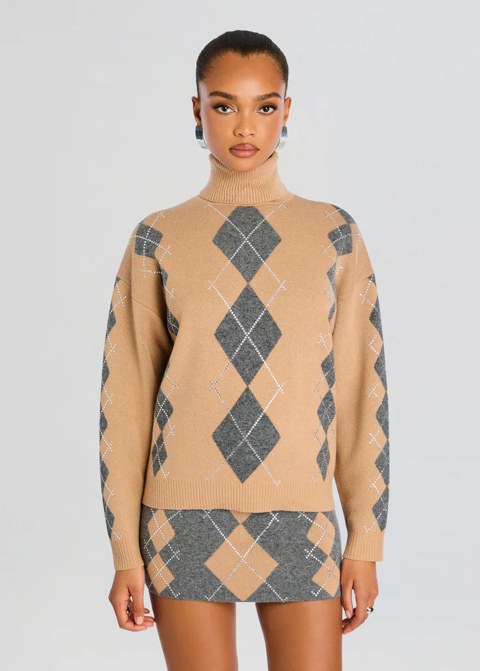 Alberte Embellished Sweater - Latte Dusk by Retrofête | 25 South Boutiques