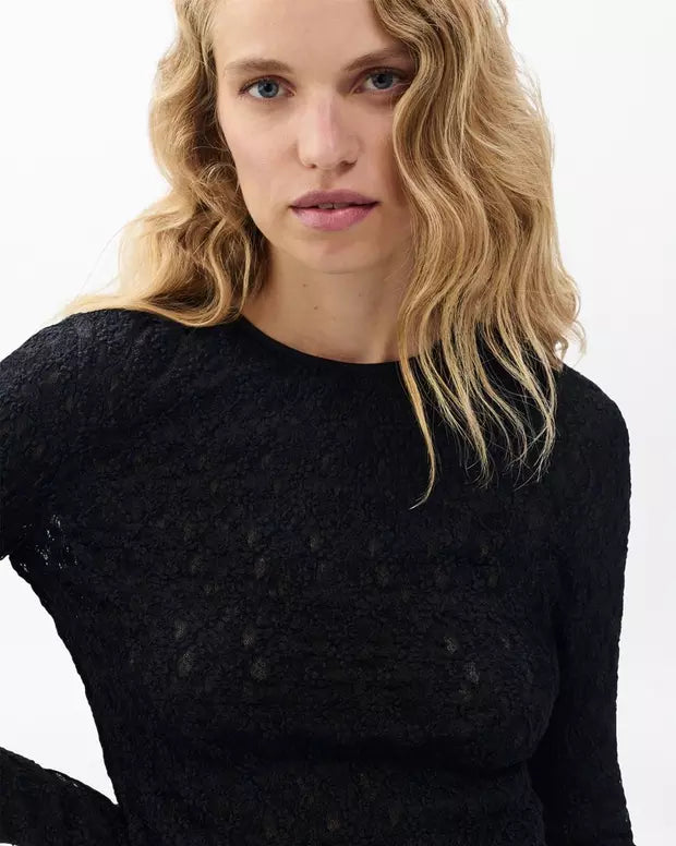 Ellie Lace Top - Black by Rag & Bone — alternate view